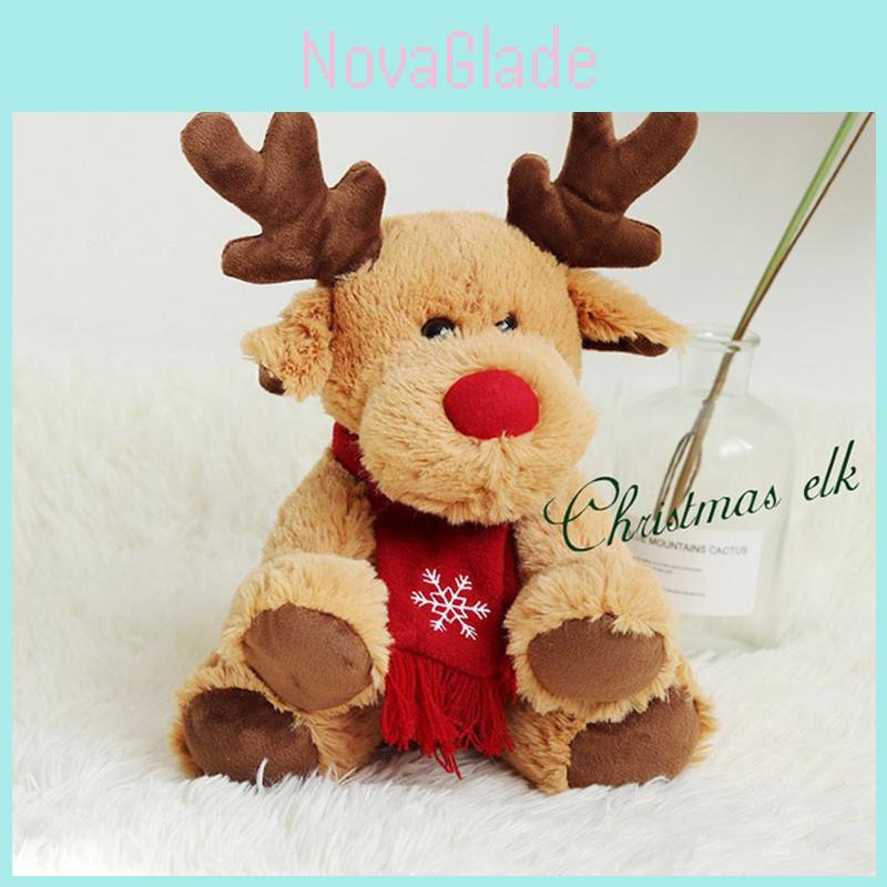 Soft And Cuddly Christmas Deer Elk Reindeer Plush Toy For Xmas Decor And Kids Gifts