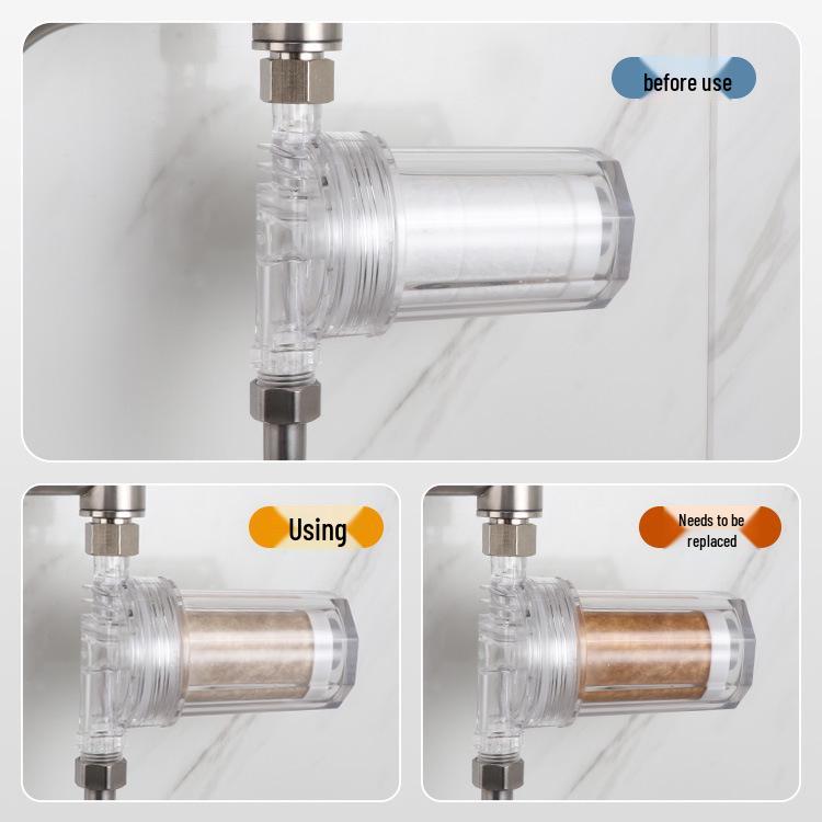 Household Shower Filter & Purifier with Activated Carbon and PP Cotton - Removes Chlorine