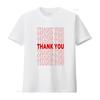 Thank You Bag T Shirt Vintage Washed Unisex Stylish Homme Designer Clothes Casual Fashion Top For Everyday Wear Graphic