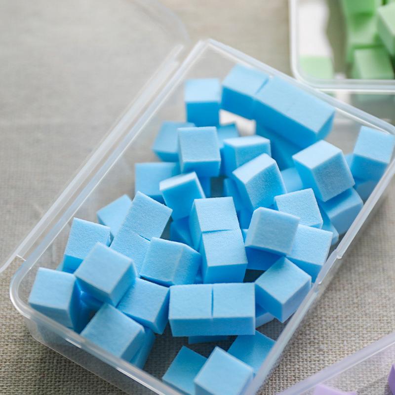 50Pcs/Box Nail Art Sponge Soft Sponges Macaron Color Nail Art Stamper Tools Manicure DIY Creative Nail Supplies Tools