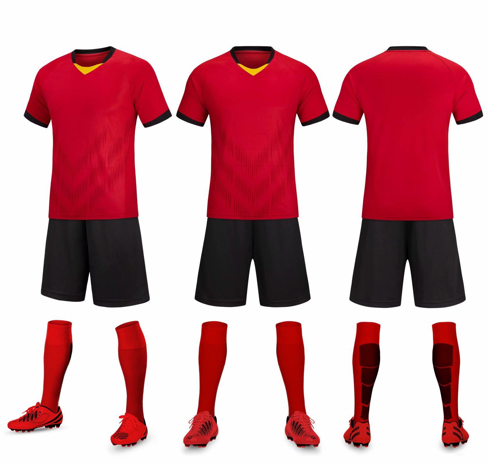 Football Jersey Set, Adult Children S Football Training Jersey, Light Board Football Jersey, Competition Jersey Team Diy xl (height 180-185) красный