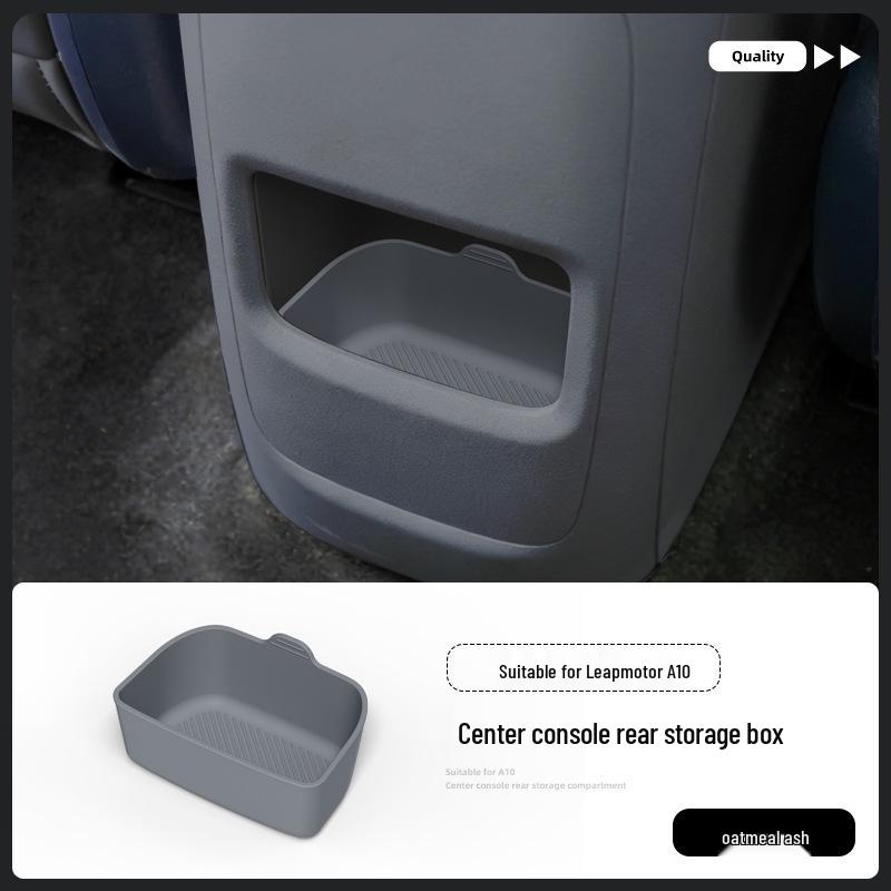 Silicone Storage Non-slip Mat for 26 Leapmotor A10 Models - Rear Console Armrest Box Accessory