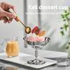 Stainless Steel Dessert Cup Retro Ice Cream Bowls Elegant Sorbet Mousse Serving