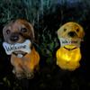 Solar floor plug resin lawn light Atmospheric decorative floor plug light New puppy lawn light Garden courtyard