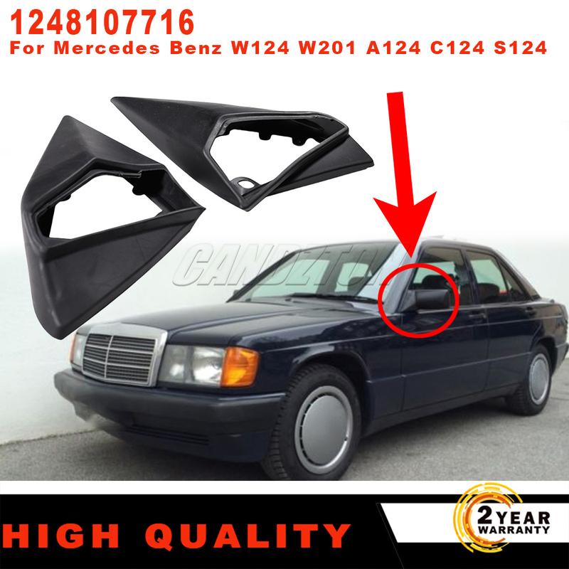 

For Mercedes E Class W124 W201 A124 C124 S124 LHD New Wing side Mirror rubber Seals cover 1 Pair L+R A1248107716 car accessories
