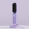 Cordless Hair Straightener Brush 4 Temperature Settings Mini Hair Straightening Comb USB Rechargeable Fast Heating Electric Hot Brush