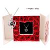 100 Languages Necklace Projection Crystal I Love You Peach Heart Pendant Rose Valentine's Day Gift