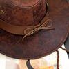 Cappelli da Cowboy Western in Ecopelle per Donne Uomini Vintage Gentleman Cowgirl Cappello Jazz Vacanze Festa Cappello Cosplay
