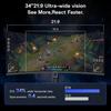 Monitor Gamer Curvo KOORUI G3441XC de 34" – WQHD 3440×1440 – 240Hz – VA – 1500R – HDR400 – 1ms MPRT – 4000:1 Contraste – HDMI 2.1 y DP 1.4