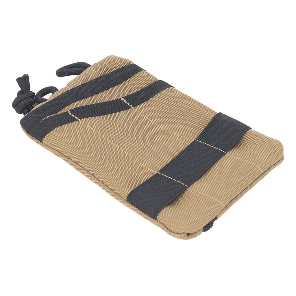 Pung i Oxford-stoff Bærbare innskuddsposer Nøkkelkortholder Myntkortholder Belteveske Oppbevaringspose khaki