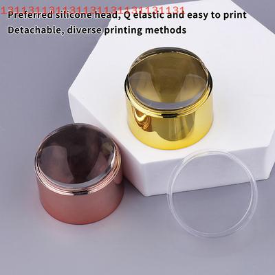 French Nail Art Stamper With A Nail Scraper Silicone Clear Head Nail Mold Stamping Template For DIY Manicure
