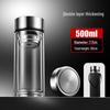 Shangqi Double Wall Glass Water Tea Bottle with Lid