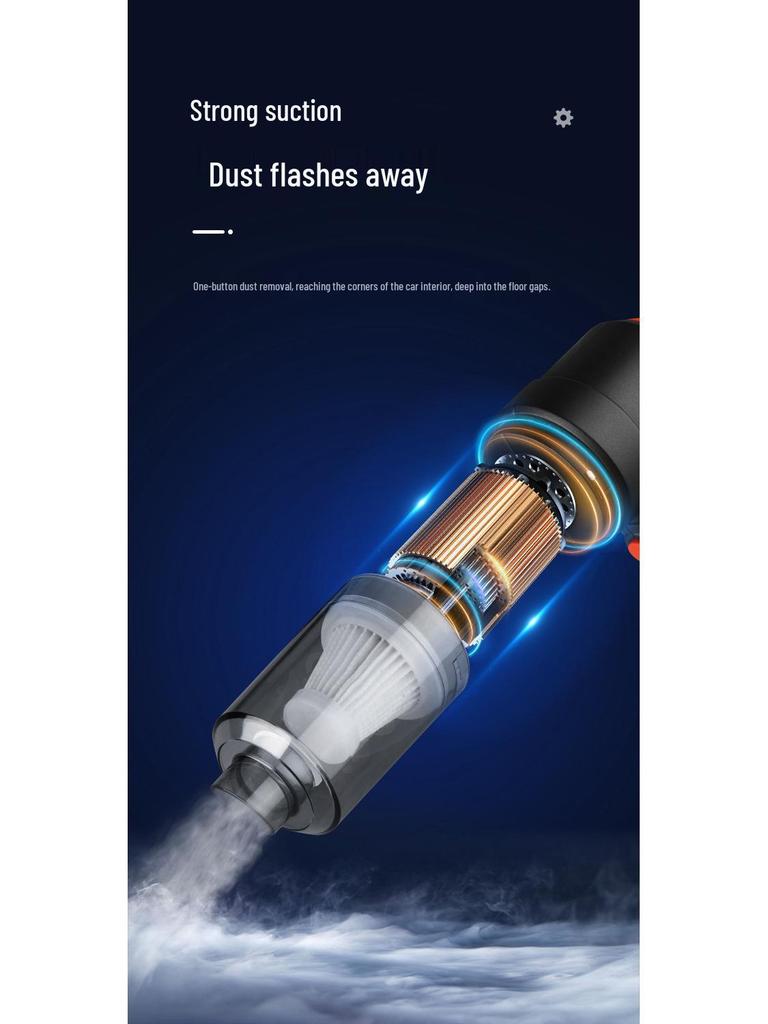 Rechargeable Handheld Vacuum Cleaner for Car and Home with Strong Suction