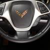 ABS Carbon Fiber/Red For Chevrolet Corvette C7 2014- Car Steering Wheel Cover Trim Sticker Interior Car Accessory
