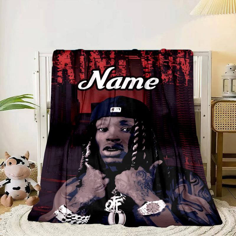 Custom Name Von Collage Artwork Blanket bed sofa Blanket Flannel Blanket for Camping, Hiking, Picnic Essentials,gift for family and friends