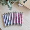 1/6/12pcs Valentine's Day Ballpoint Pens Gifts Lover Pens Set Sweet Holiday Retractable Smooth Writing Black Ink