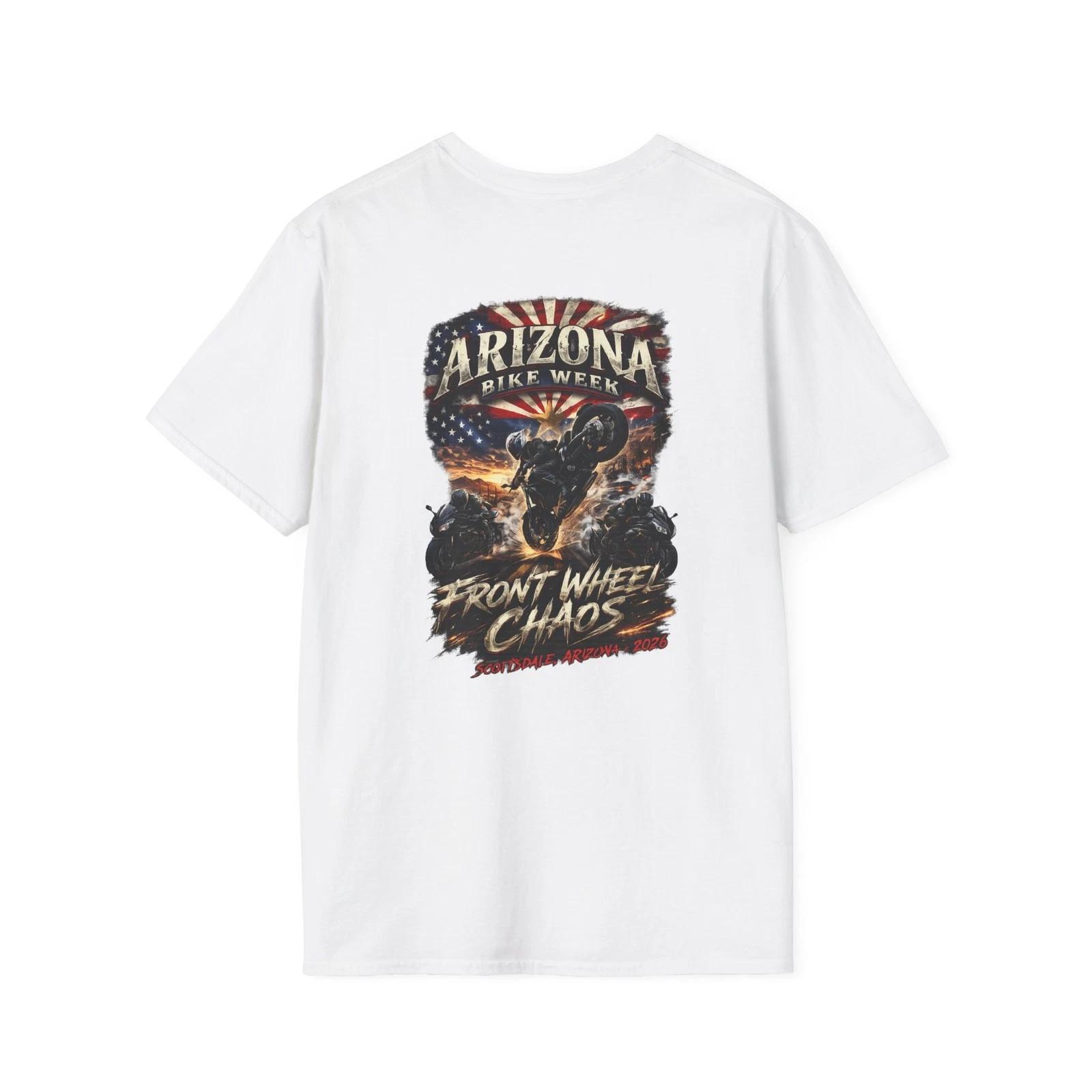 Sport Bikes 2026 Arizona Bike Week Scottsdale Stunt Show T shirt 2XL