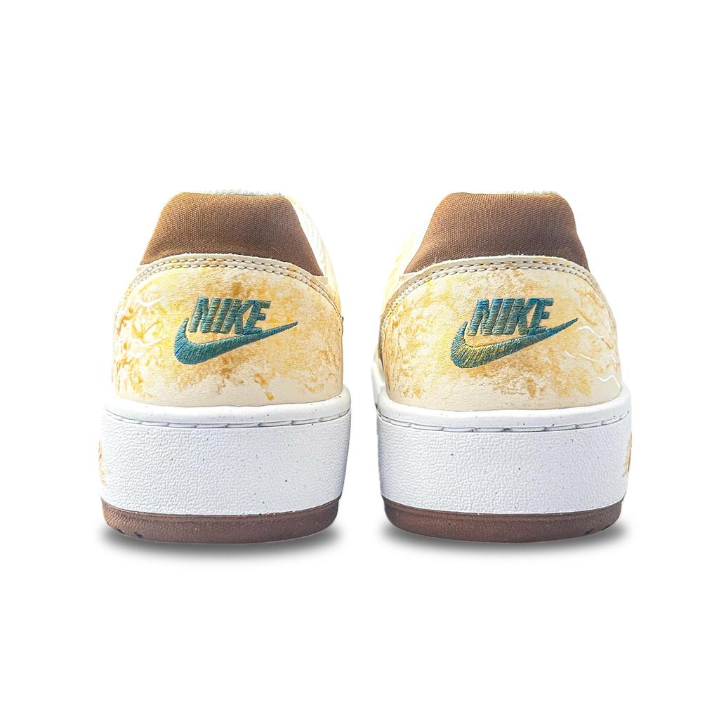 Nike Full Force Abrasion Resistant Breathable Low top Skateboard Shoes Men's Gold HJ3485-121(Team1702-)