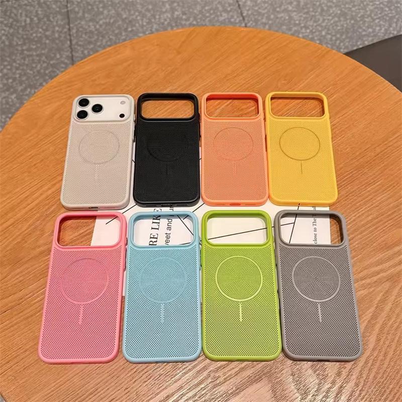 Husă Magnetică Magsafe cu Plasă de Răcire pentru Disiparea Căldurii pentru iPhone 17 16 15 14 13 12 11 Pro Max Plus 17 Air Husă pentru Încărcare Wireless