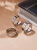 18K Gold-Plated Stainless Steel Prong-Set Plum Blossom CZ Ring - Simple, Non-Fading Fashion Jewelry