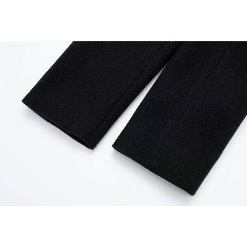 Podzimní dámská pouliční móda ležérní krátká bunda s klopami