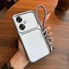 Luxury Big Window Phone Case with Lanyard for OPPO Reno11 F 5G Premium Textured Casing