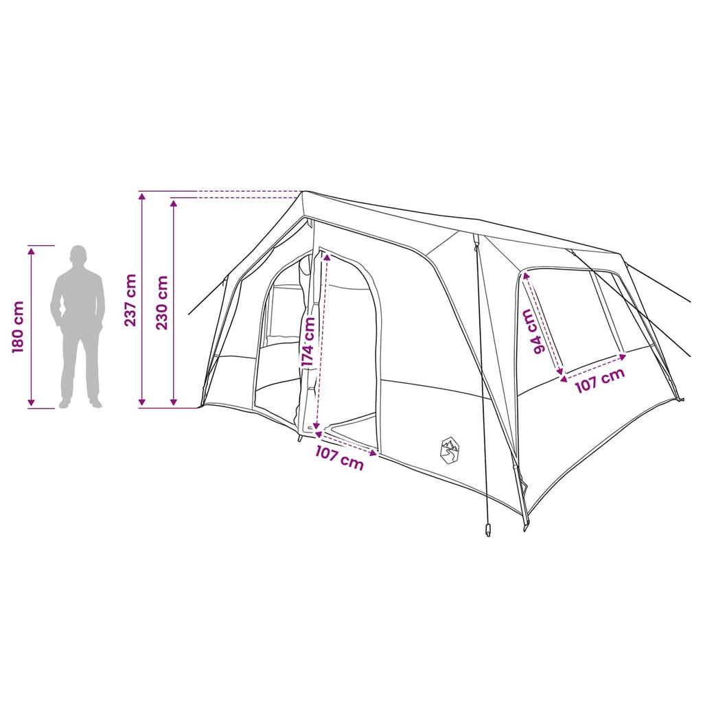 Family Tent Blue 533 x 312 x 230 cm