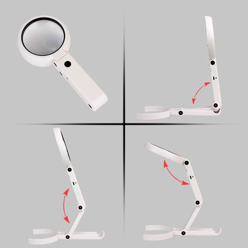 8 LED Light LED Light Magnifier 11x Magnification Reading Magnifier  Jewelry Appraisal