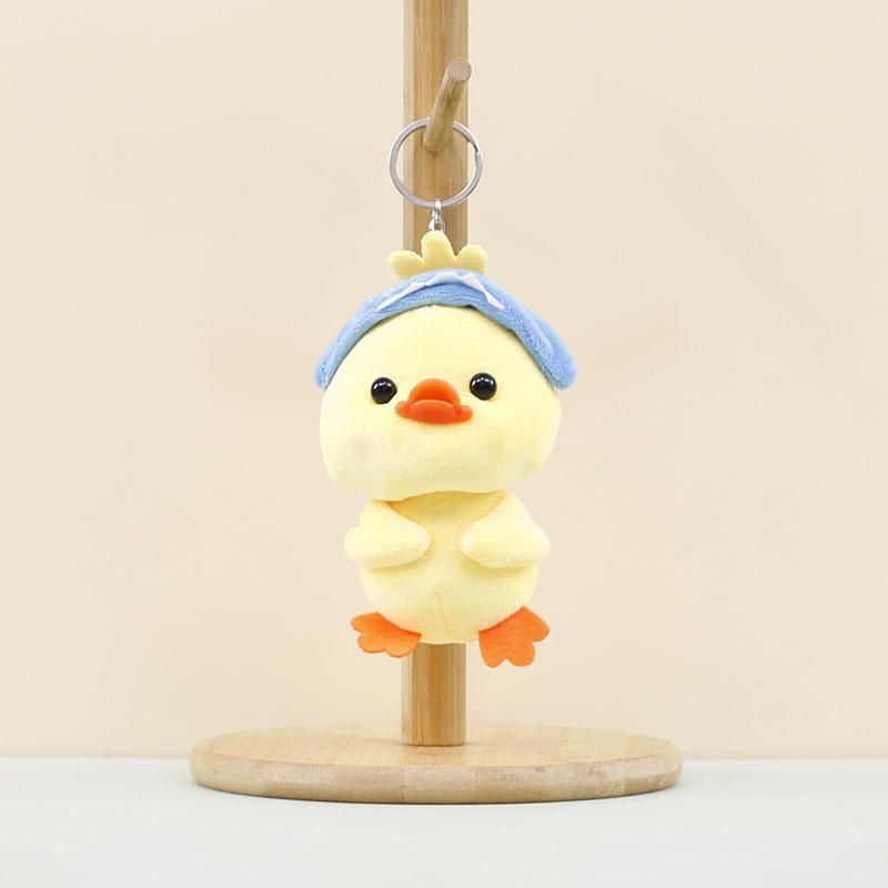 Entzückender Plüsch-Enten-Schlüsselanhänger Niedliches Gelbes Weißes Rosa Entenküken Plüschtier Accessoire