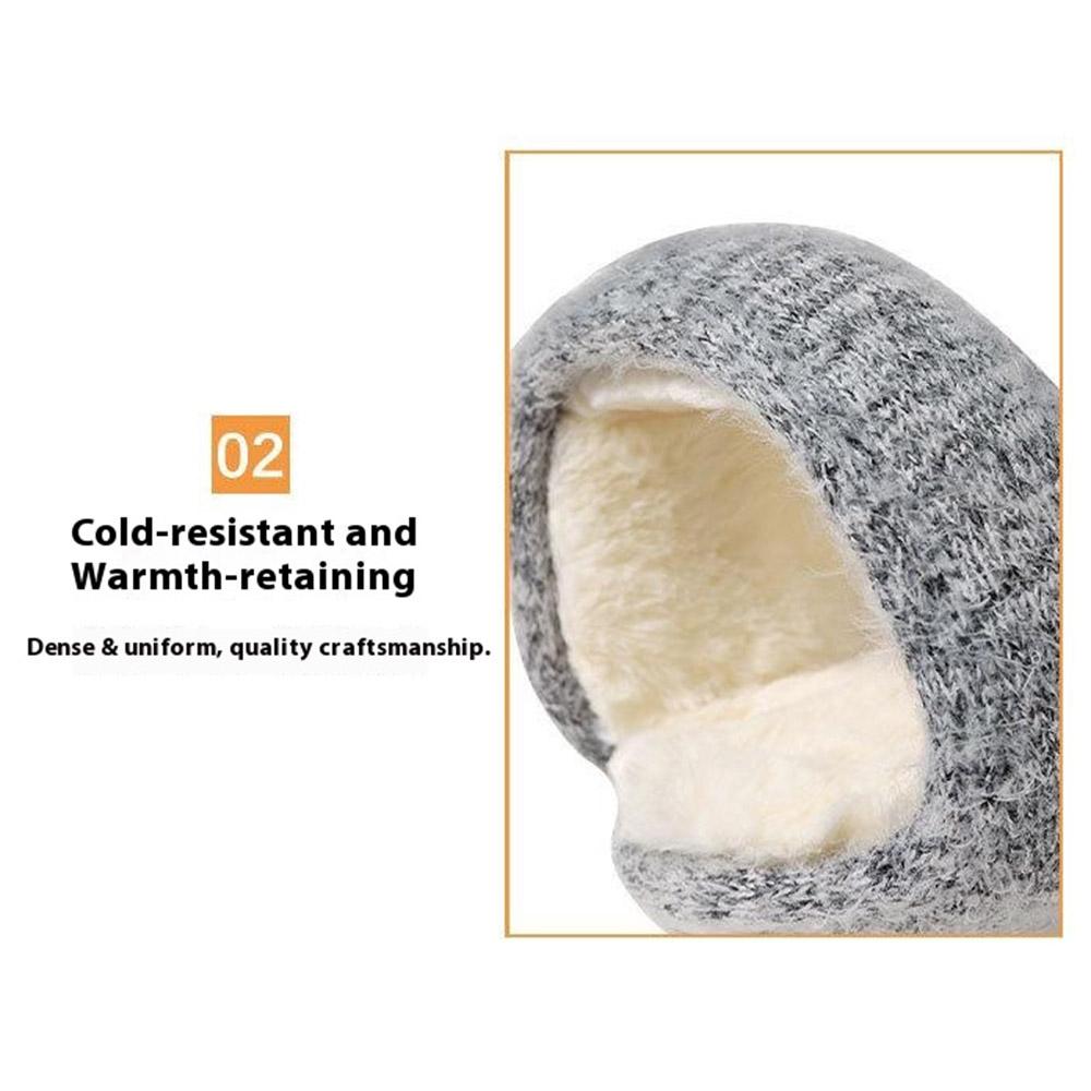 Folding Mohair Earmuffs Winter Ear Protection for Skiing Skating Cycling Windproof Ear Warmers