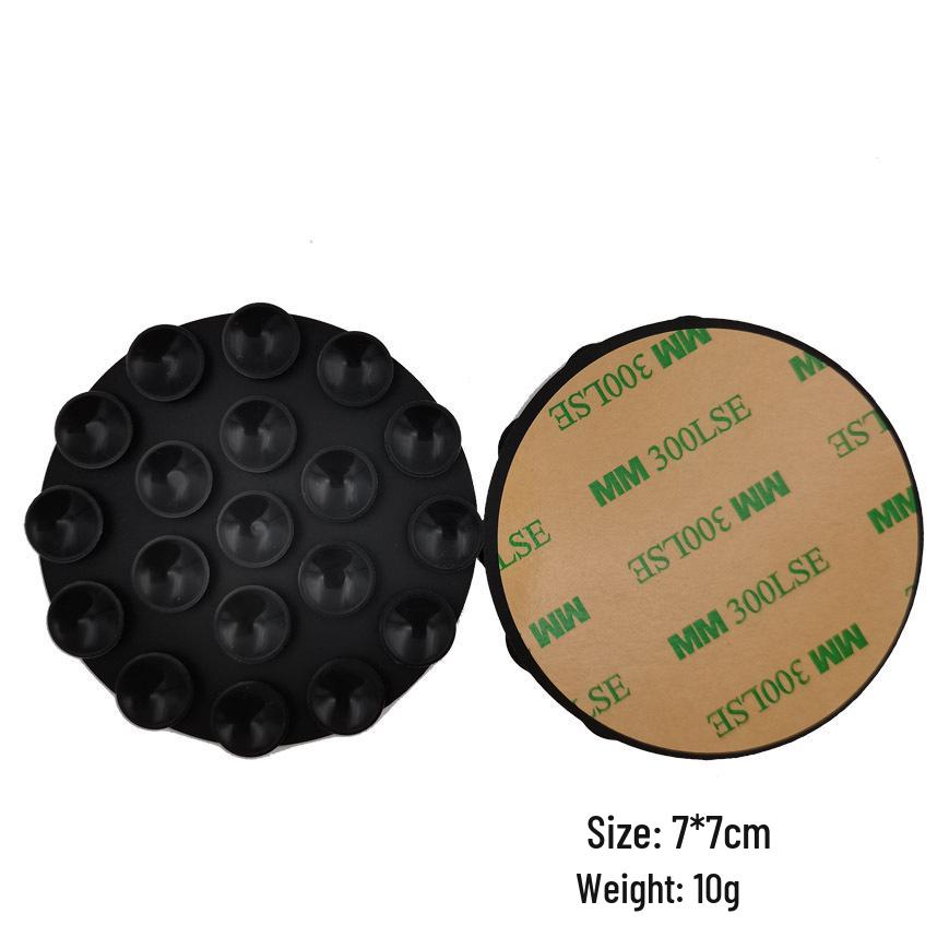 19-Hole Silicone Suction Cup Phone Holder & Power Bank Adhesive Sticker