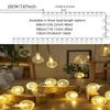 Bubble Ball Light USB/Battery Box  String Crystal Bead Ball Fairy String Light Wedding Party Christmas 1.5/3/6M 10/20/40lights