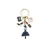 Japanese & Korean Fashion: Little Black Dress Keychain Pendant - Stylish Bag Ornament