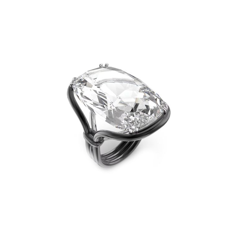 Swarovski Harmonia Fashionable Versatile Metal Ring Women rings Silver 5600946 55