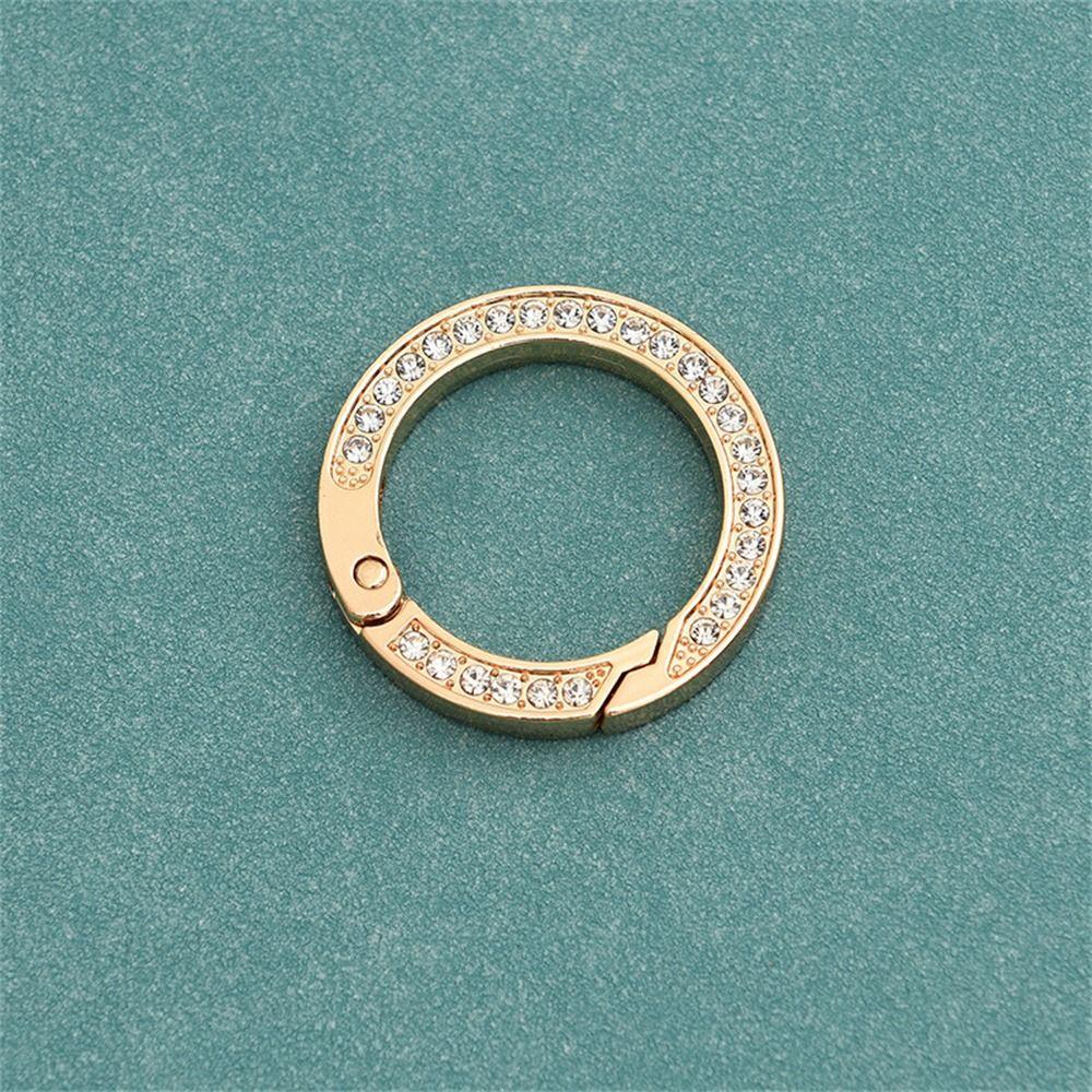 

Подвесной брелок для ключей с вращением на 360 градусов, со стразами, для мужчин и женщин, подарки, брелок для ключей от машины, металлический брелок gold ring