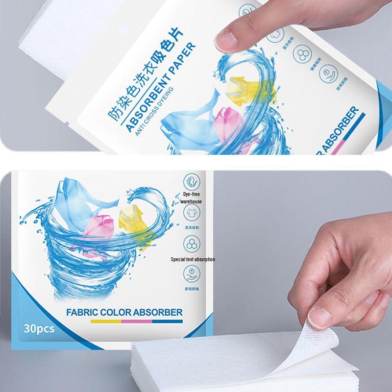 Color-absorbing sheets: prevent color bleeding in mixed washes, ensuring clothes stay vibrant and dye-free. Family pack included.