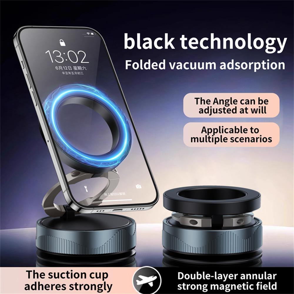 X28 360° Rotating Magnetic Car Phone Holder Vacuum Suction Phone Mount Compatible with Magsafe
