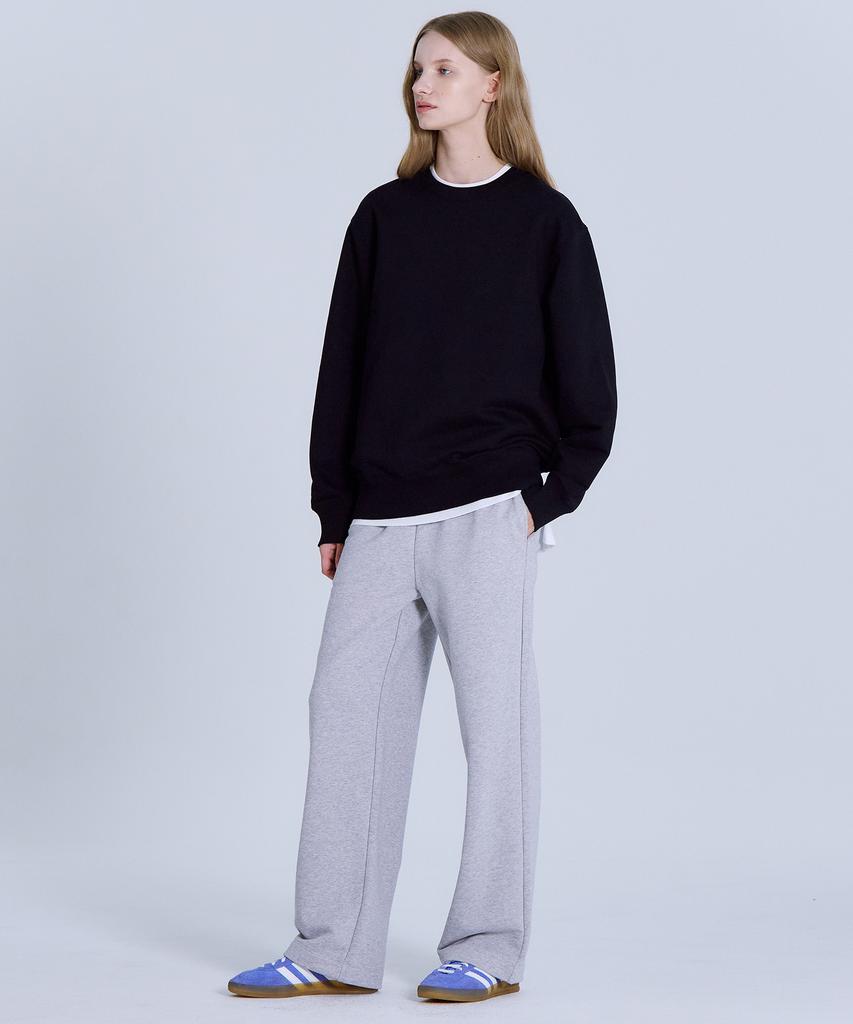 Basic House Women'S Cp Terry Sweatshirt Black Lyts0201