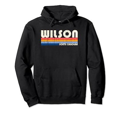 Vintage Retro 70s/80s Style Wilson, North Carolina Hometown Hoodie
