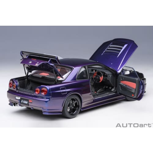 AUTOart 1/18 Scale Nismo R34 GT-R Z-tune Midnight Purple III Finished Product
