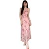 Pink Super Fairy Butterfly Mesh Dress Printed Swing Collar Suspender Printed Bow Pure Desire Sweet Medium Length Skirt