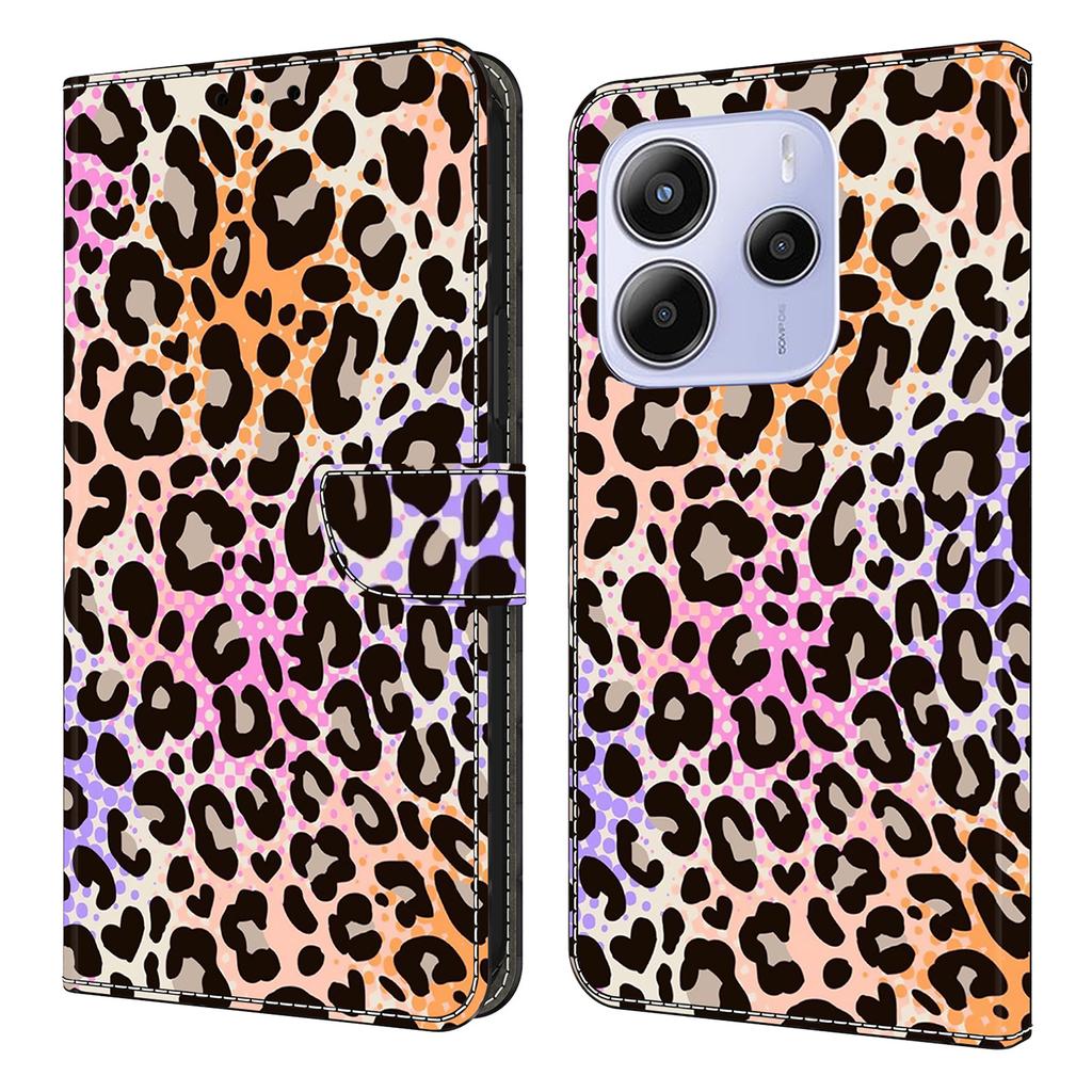 For Xiaomi Redmi Note 14 4G (164.84mm) Wallet Case Pattern Printing PU Leather Flip Stand Phone Cover