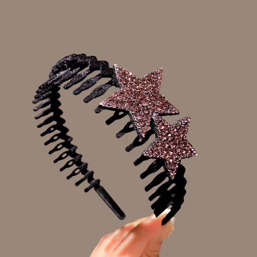 Flocking Hairstyle Hairpin Double Bangs HairClip New Bangs fixed HeadHoop  Women Girl