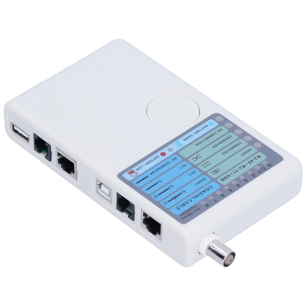 Koaxialkabeltester Multifunktion 4in1 Netzwerkwerkzeug RJ11 RJ45 USB BNC Multitester