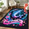 1pc Mother's Day Love Print, Design Indoor Area Rug, Soft, Anti-Slip, and Durable Gaming Room Decor for Bedroom, Living Room, and Exercise R