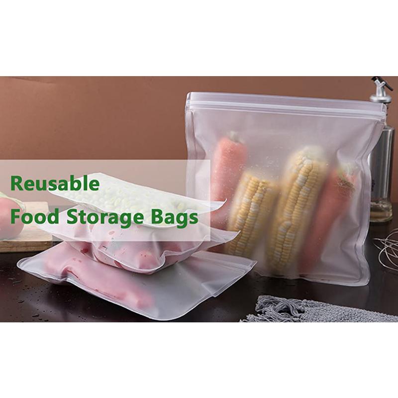 Silikon-Aufbewahrungsbeutel für Lebensmittel, wiederverwendbar, Stand-Up-Beutel mit Reißverschluss, auslaufsichere Behälter, Frischhaltebeutel, Frischhaltebeutel mit Druckverschluss