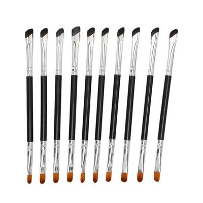 10pcs Sickle Eyeliner Brush Double Ended Sickle Eyeliner Detail Brush for Makeup Cosmetic