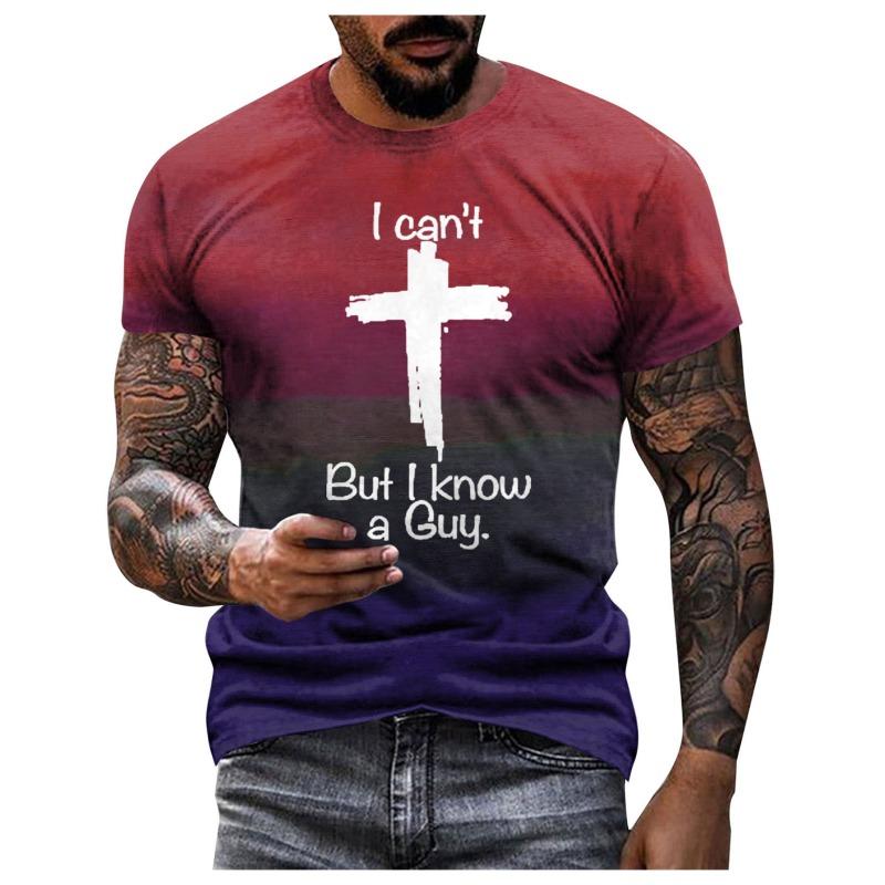 

Summer Men s T-shirt 3D Letter Printed Fashion Men s Short Sleeved Shirt s