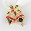 Luxury Exquisite Christmas Brooches Full Rhinestone Xmas Tree Santa Snowman Elk Penguin Brooch Pins Party Corsage Jewelry Gifts