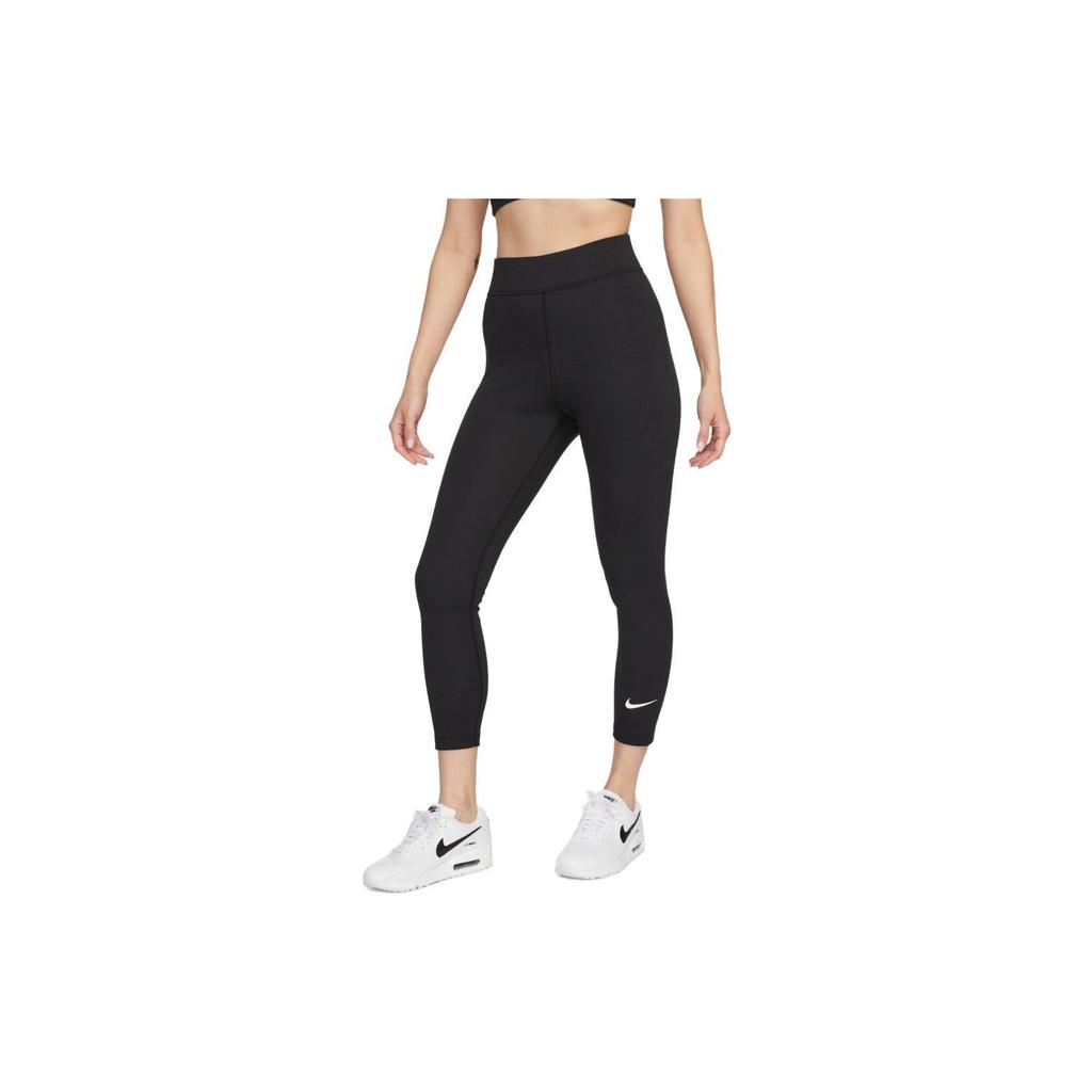Nike Solid Color Brand Logo Sports Leggings Women Leggings Black DV7790-010